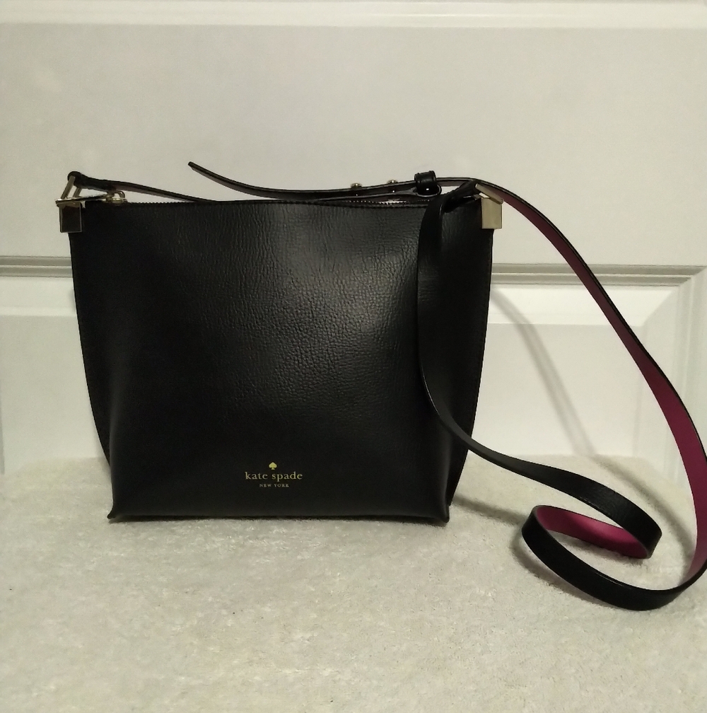 Kate Spade Black Bag with Pink Lining
